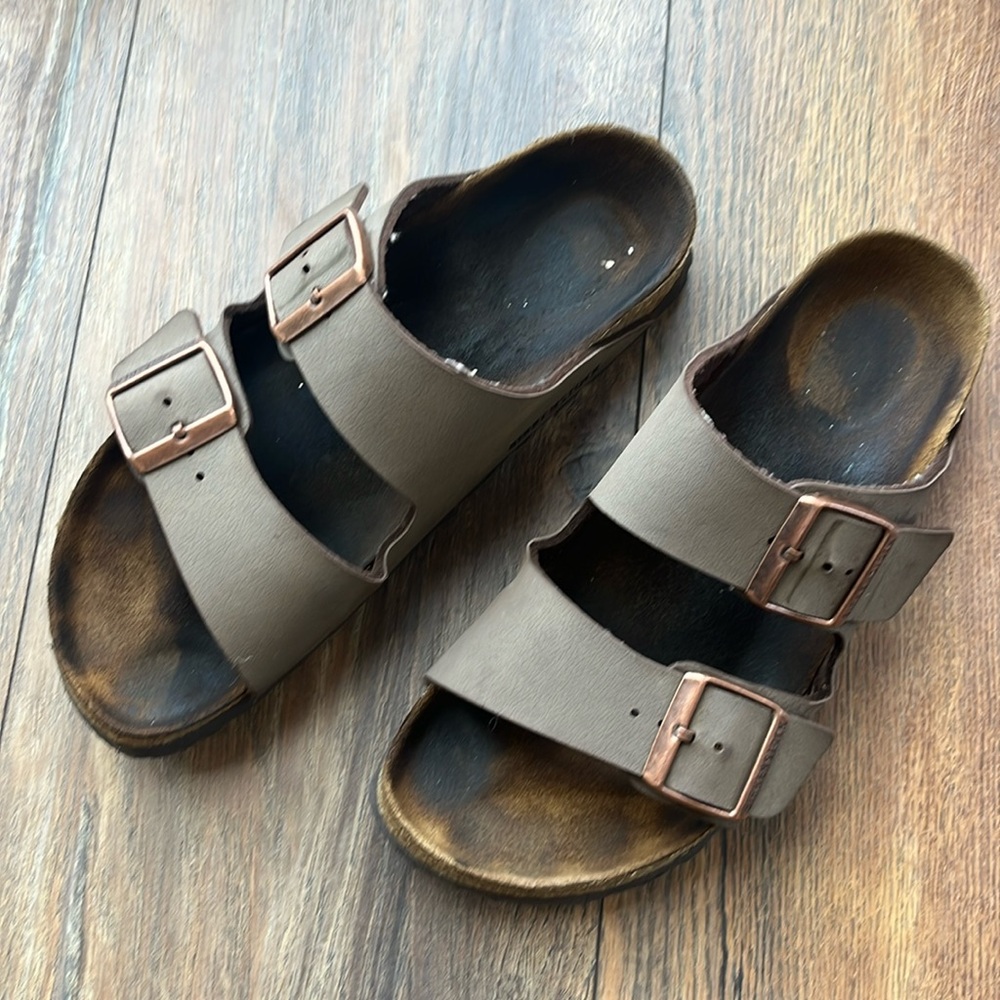 Birkenstock Arizona Birkibuc slide sandals 37 narrow